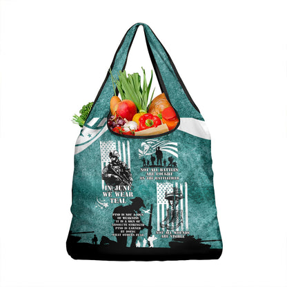 Veteran PTSD Grocery Bag Not A Sign Of Weakness It Is Earned By Doing What Others Fear