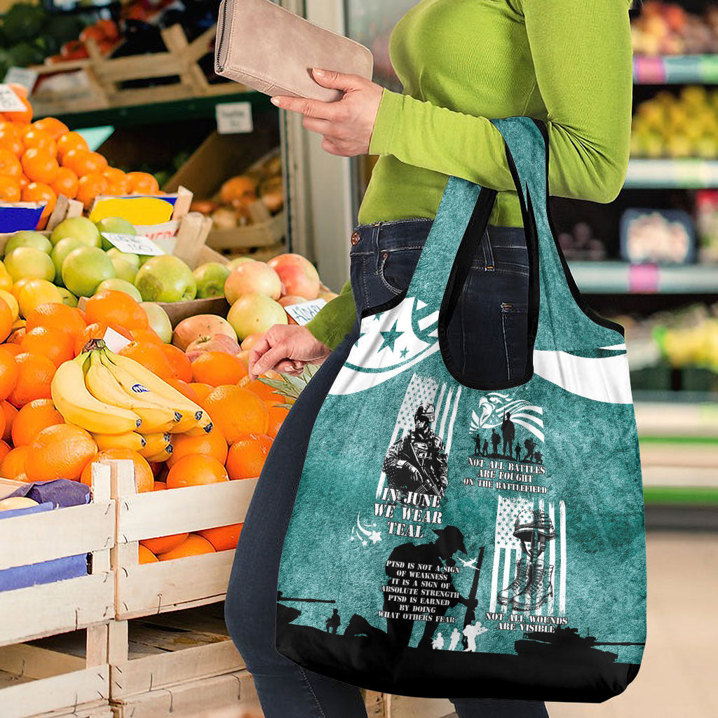 Veteran PTSD Grocery Bag Not A Sign Of Weakness It Is Earned By Doing What Others Fear