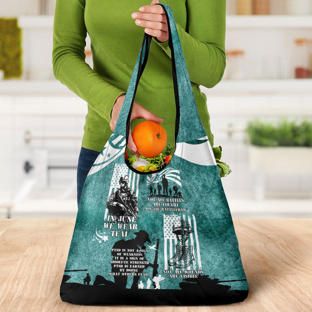 Veteran PTSD Grocery Bag Not A Sign Of Weakness It Is Earned By Doing What Others Fear