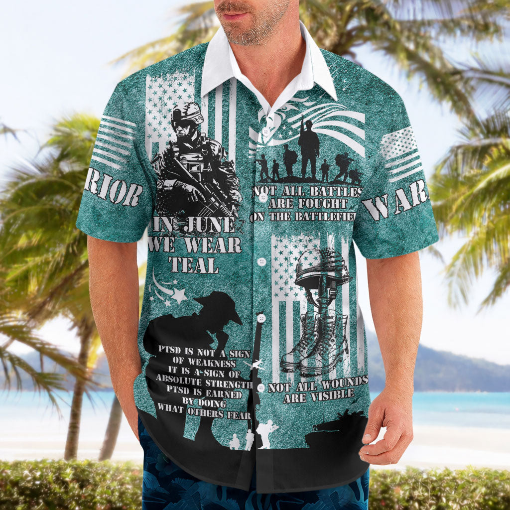 Veteran PTSD Hawaiian Shirt Not A Sign Of Weakness It Is Earned By Doing What Others Fear