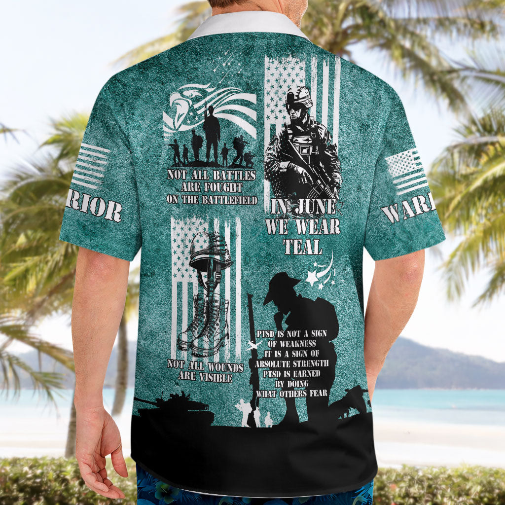 Veteran PTSD Hawaiian Shirt Not A Sign Of Weakness It Is Earned By Doing What Others Fear