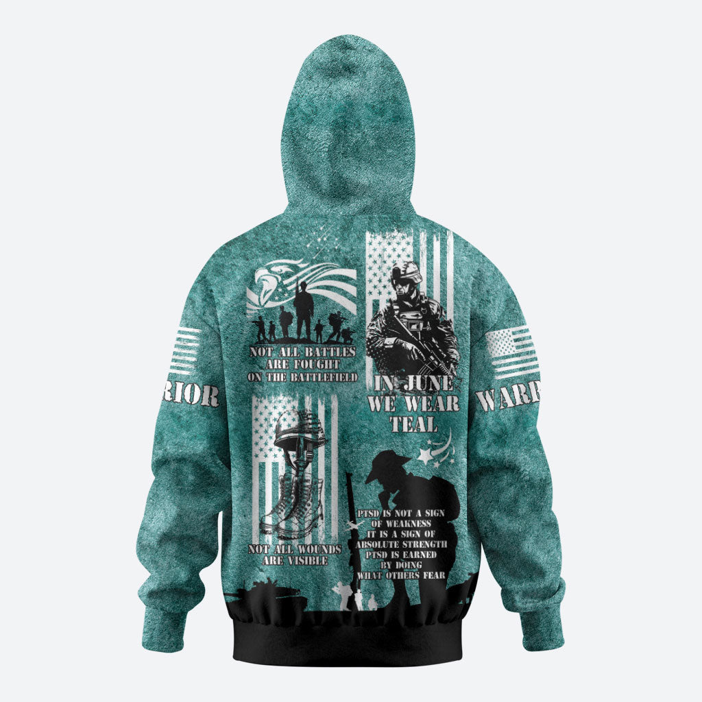 Veteran PTSD Hoodie Not A Sign Of Weakness It Is Earned By Doing What Others Fear