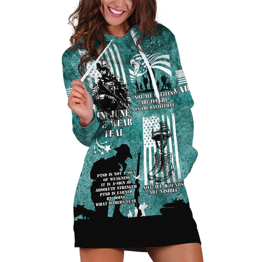 Veteran PTSD Hoodie Dress Not A Sign Of Weakness It Is Earned By Doing What Others Fear