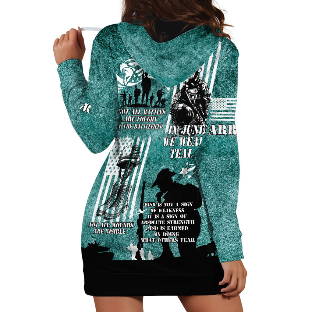 Veteran PTSD Hoodie Dress Not A Sign Of Weakness It Is Earned By Doing What Others Fear
