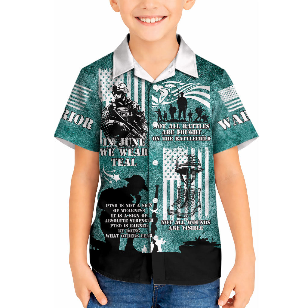 Veteran PTSD Kid Hawaiian Shirt Not A Sign Of Weakness It Is Earned By Doing What Others Fear