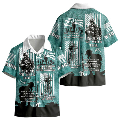 Veteran PTSD Kid Hawaiian Shirt Not A Sign Of Weakness It Is Earned By Doing What Others Fear