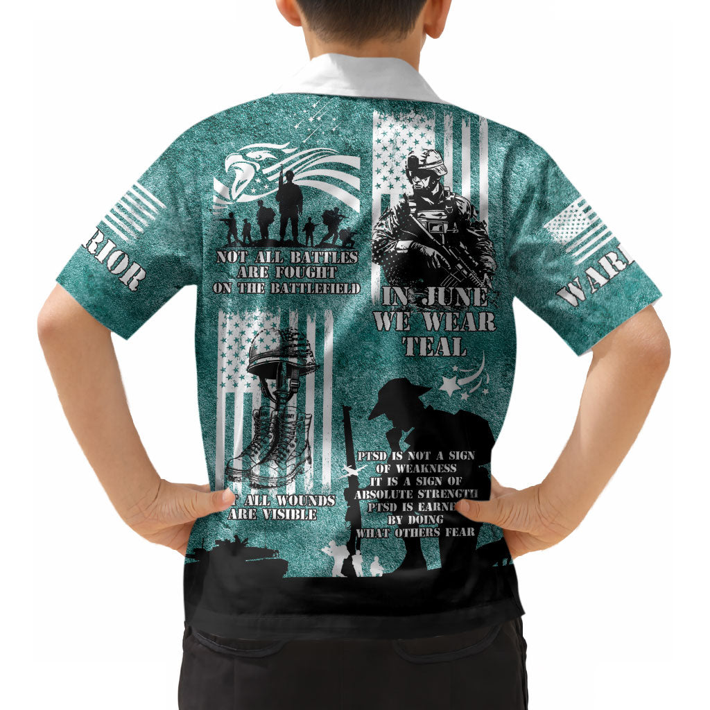Veteran PTSD Kid Hawaiian Shirt Not A Sign Of Weakness It Is Earned By Doing What Others Fear