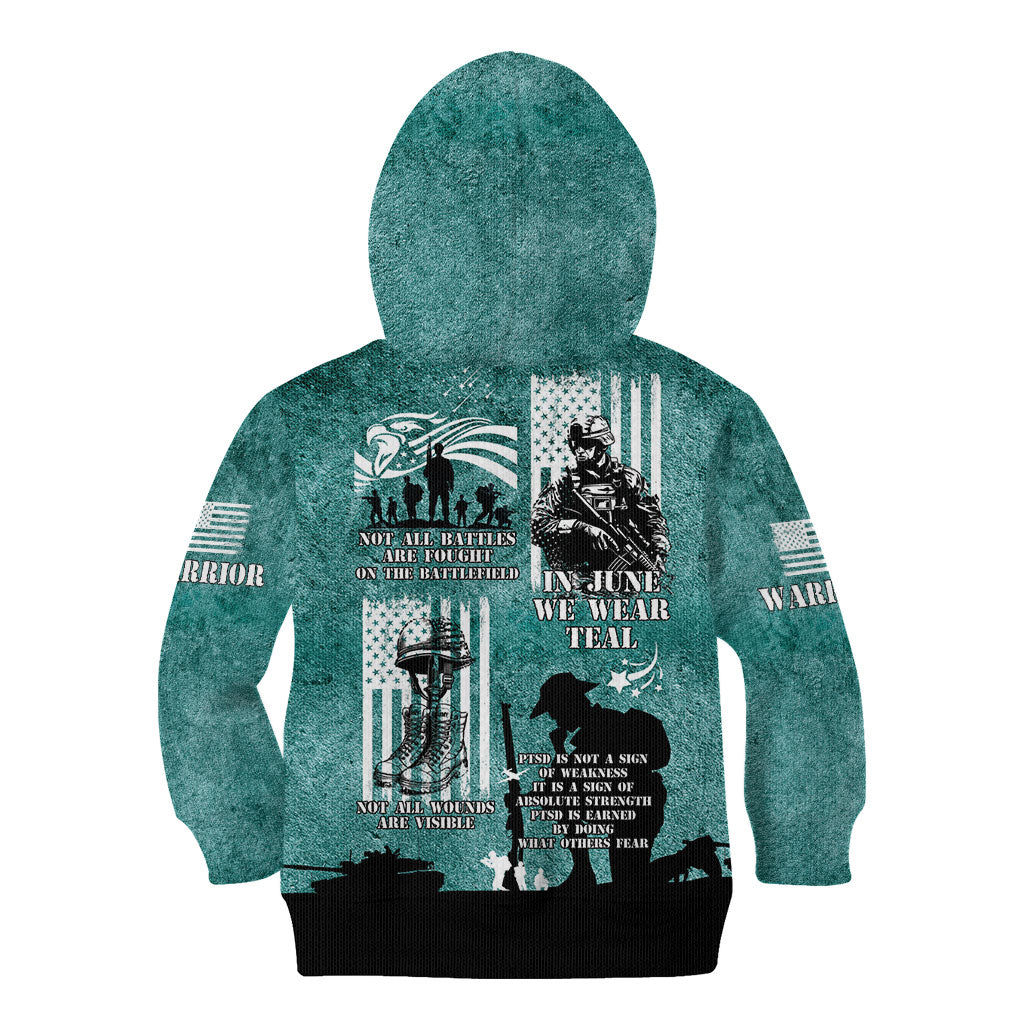 Veteran PTSD Kid Hoodie Not A Sign Of Weakness It Is Earned By Doing What Others Fear