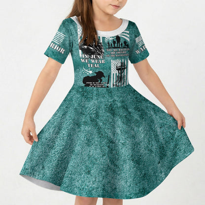 Veteran PTSD Kid Short Sleeve Dress Not A Sign Of Weakness It Is Earned By Doing What Others Fear