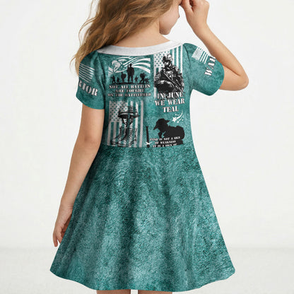 Veteran PTSD Kid Short Sleeve Dress Not A Sign Of Weakness It Is Earned By Doing What Others Fear
