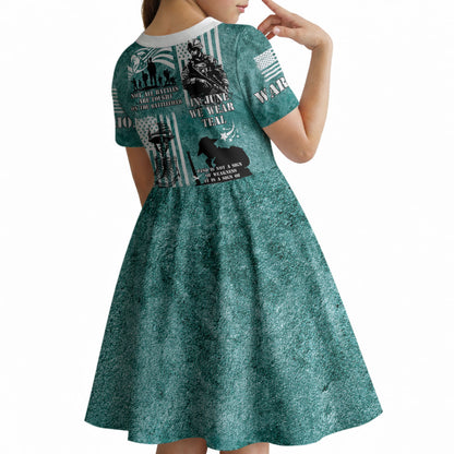 Veteran PTSD Kid Short Sleeve Dress Not A Sign Of Weakness It Is Earned By Doing What Others Fear