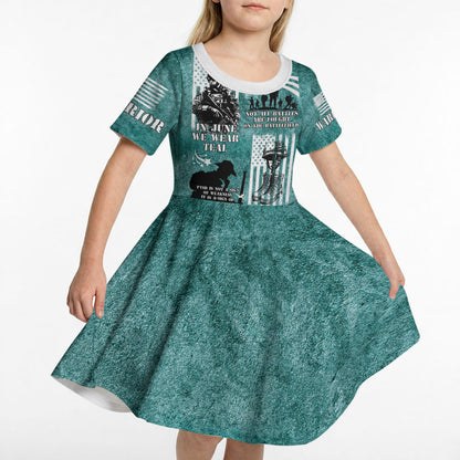 Veteran PTSD Kid Short Sleeve Dress Not A Sign Of Weakness It Is Earned By Doing What Others Fear