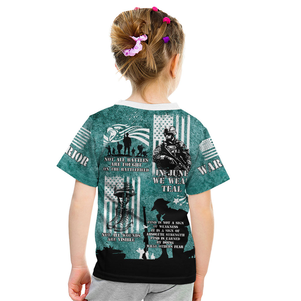 Veteran PTSD Kid T Shirt Not A Sign Of Weakness It Is Earned By Doing What Others Fear