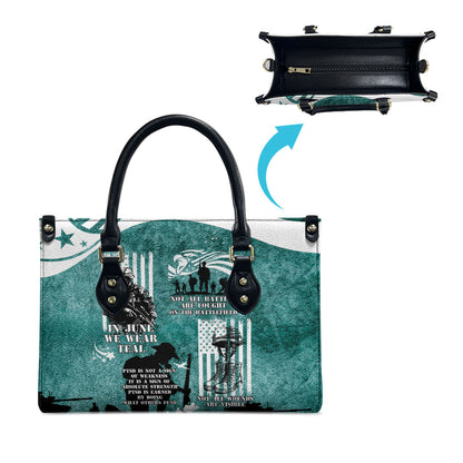 Veteran PTSD Leather Bag Not A Sign Of Weakness It Is Earned By Doing What Others Fear