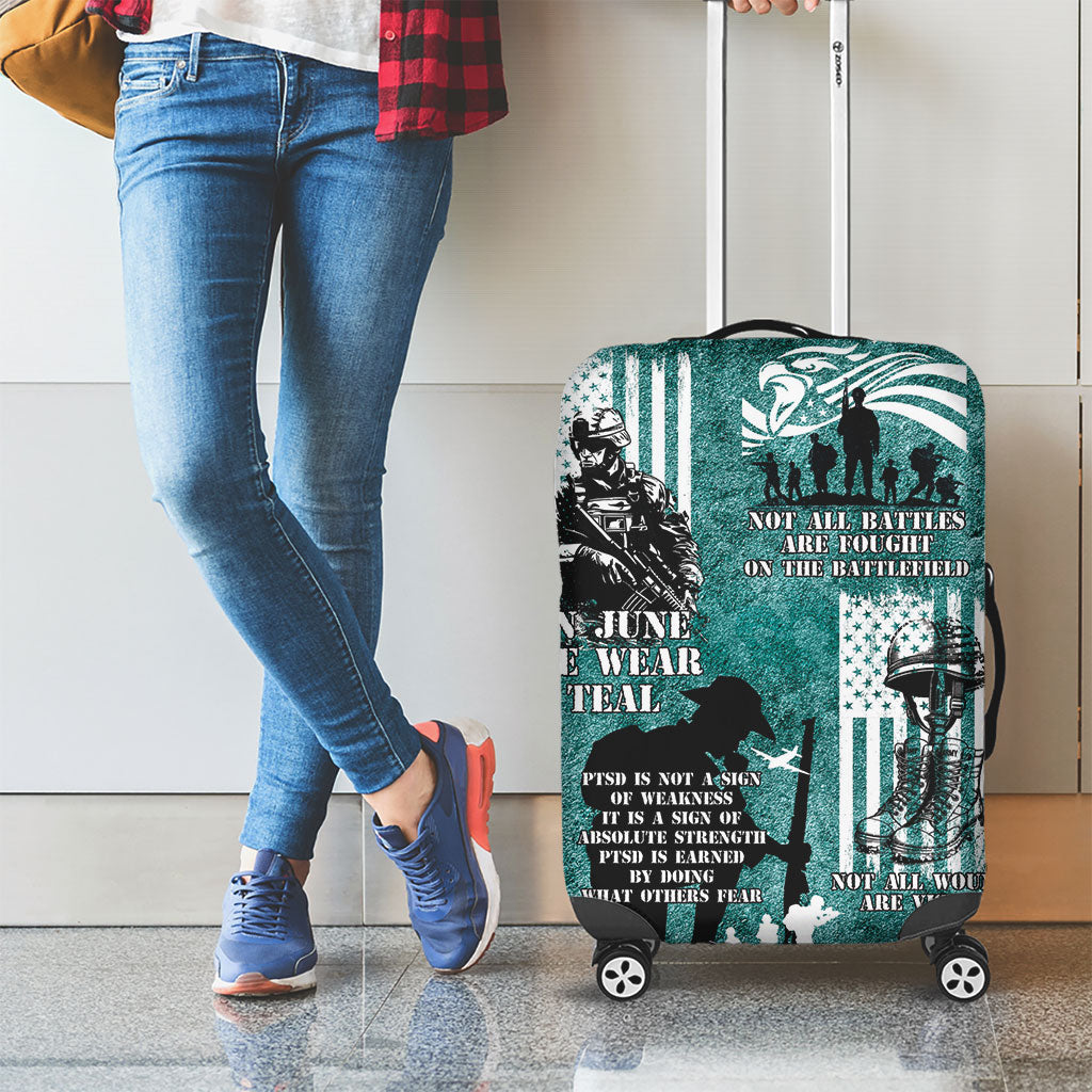 Veteran PTSD Luggage Cover Not A Sign Of Weakness It Is Earned By Doing What Others Fear