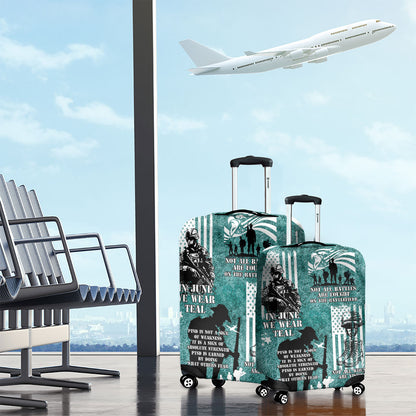 Veteran PTSD Luggage Cover Not A Sign Of Weakness It Is Earned By Doing What Others Fear