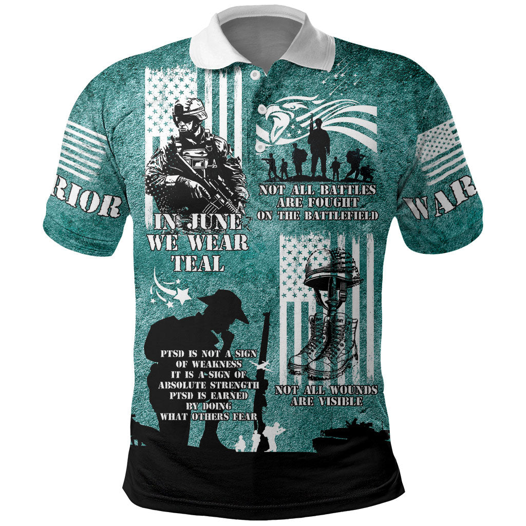 Veteran PTSD Polo Shirt Not A Sign Of Weakness It Is Earned By Doing What Others Fear