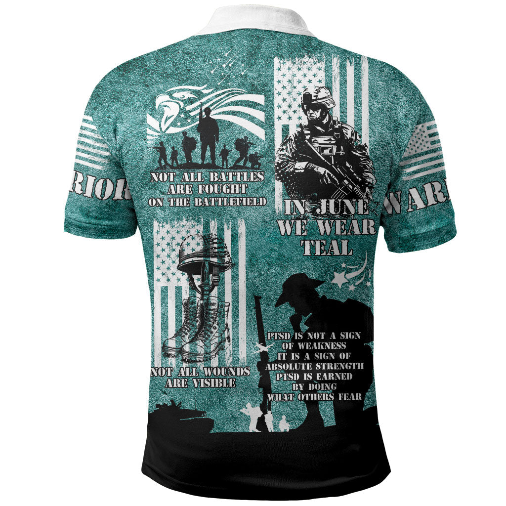 Veteran PTSD Polo Shirt Not A Sign Of Weakness It Is Earned By Doing What Others Fear