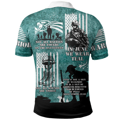 Veteran PTSD Polo Shirt Not A Sign Of Weakness It Is Earned By Doing What Others Fear