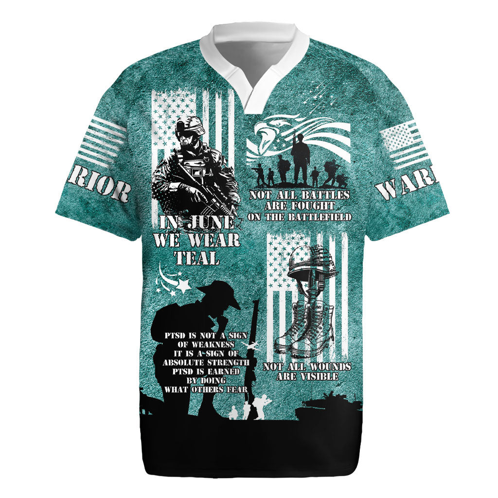 Veteran PTSD Rugby Jersey Not A Sign Of Weakness It Is Earned By Doing What Others Fear