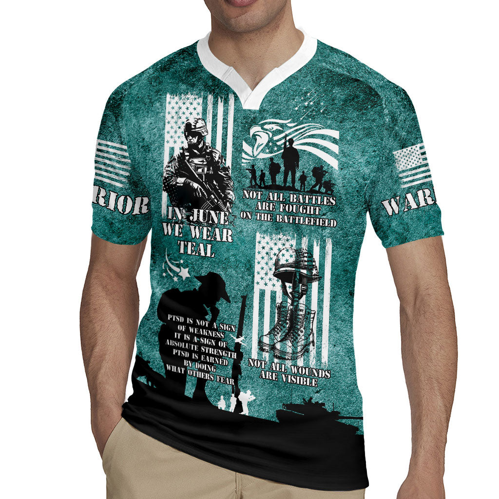 Veteran PTSD Rugby Jersey Not A Sign Of Weakness It Is Earned By Doing What Others Fear
