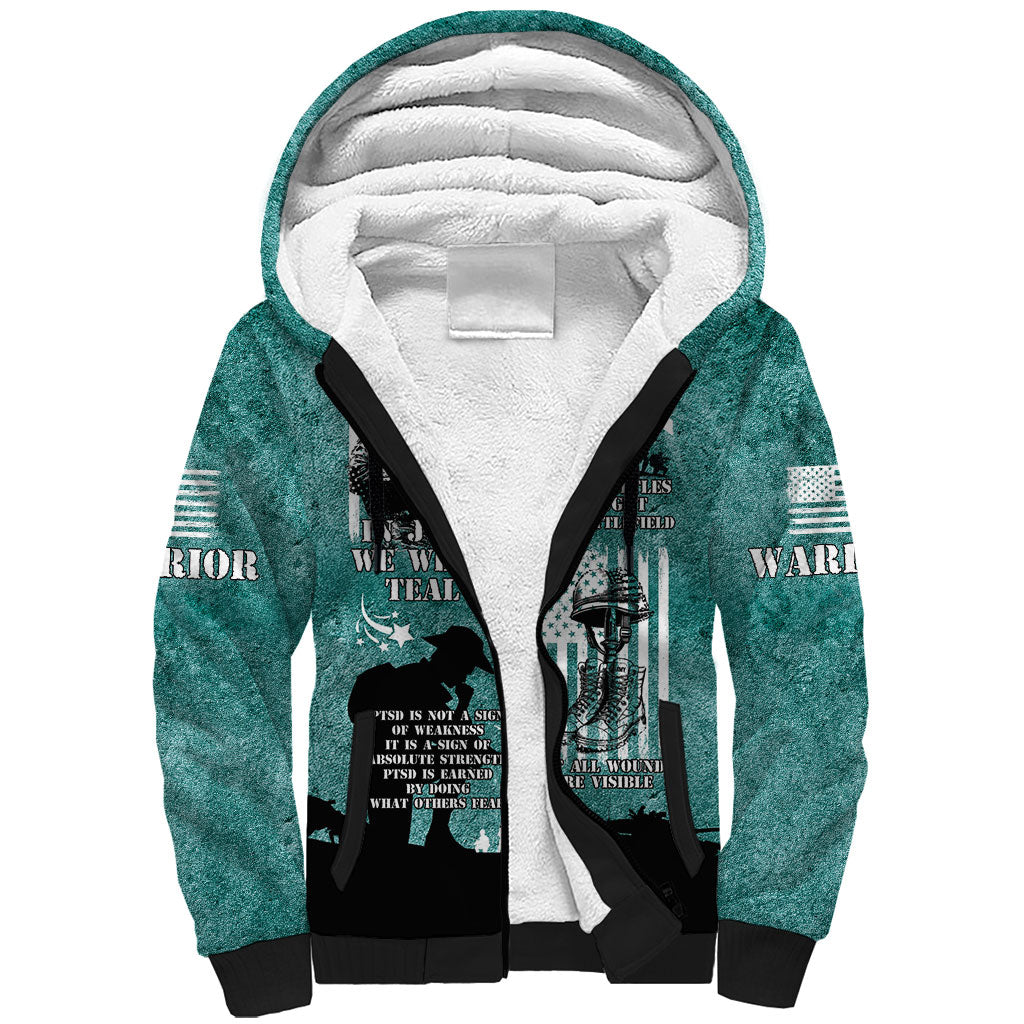 Veteran PTSD Sherpa Hoodie Not A Sign Of Weakness It Is Earned By Doing What Others Fear