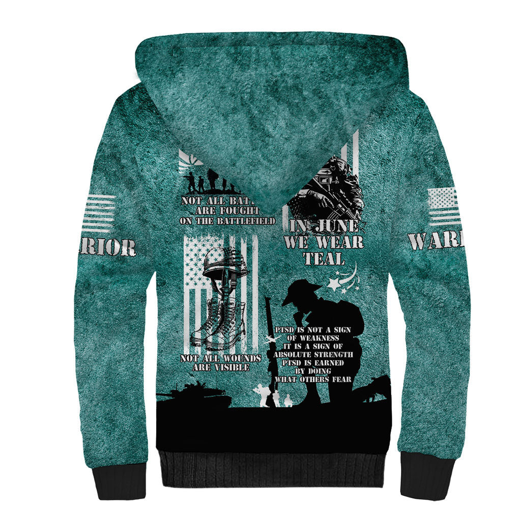 Veteran PTSD Sherpa Hoodie Not A Sign Of Weakness It Is Earned By Doing What Others Fear
