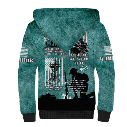 Veteran PTSD Sherpa Hoodie Not A Sign Of Weakness It Is Earned By Doing What Others Fear