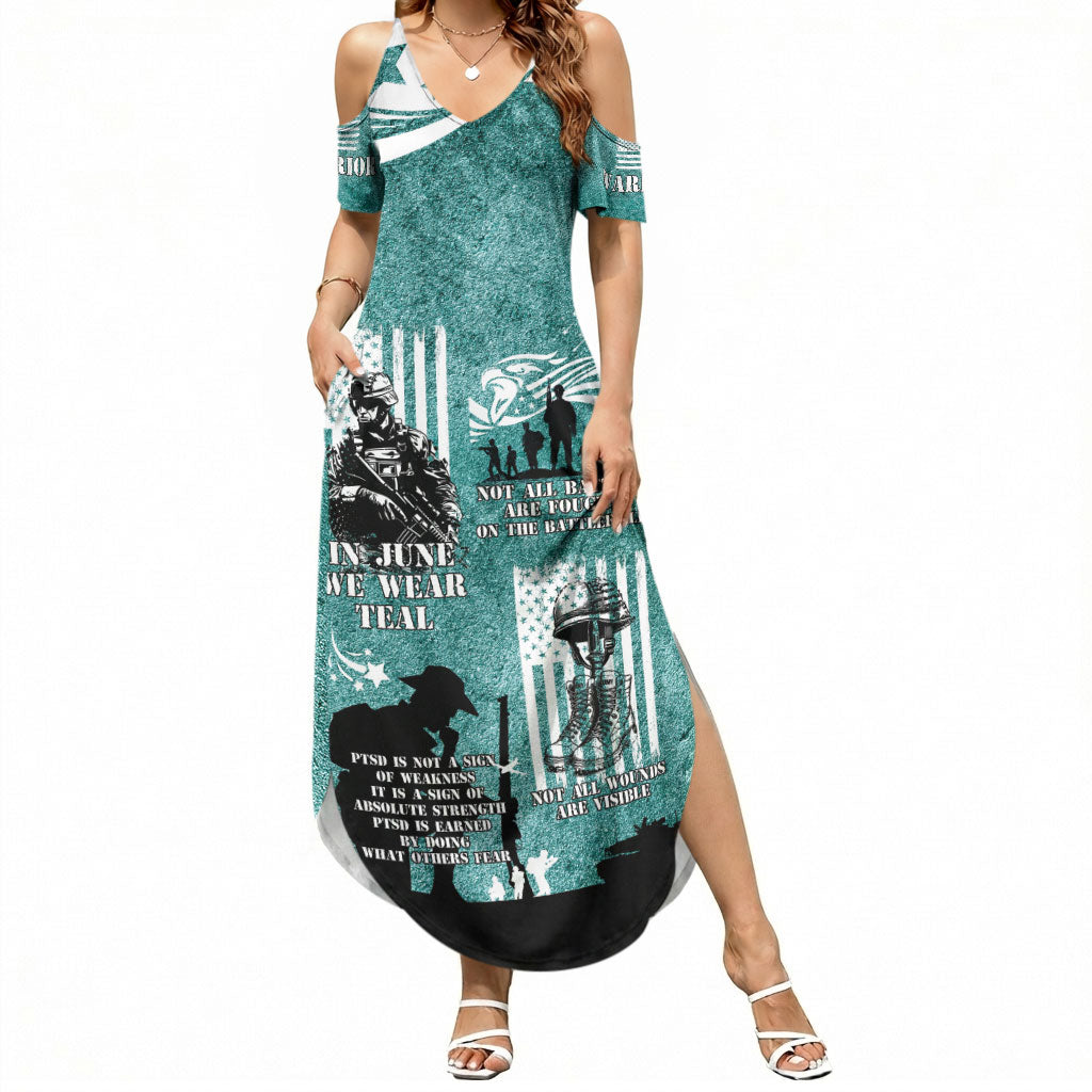 Veteran PTSD Summer Maxi Dress Not A Sign Of Weakness It Is Earned By Doing What Others Fear