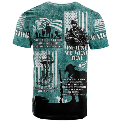 Veteran PTSD T Shirt Not A Sign Of Weakness It Is Earned By Doing What Others Fear