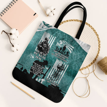 Veteran PTSD Tote Bag Not A Sign Of Weakness It Is Earned By Doing What Others Fear