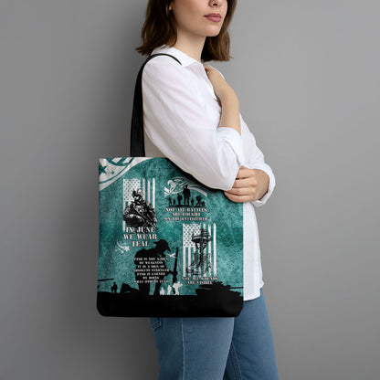 Veteran PTSD Tote Bag Not A Sign Of Weakness It Is Earned By Doing What Others Fear
