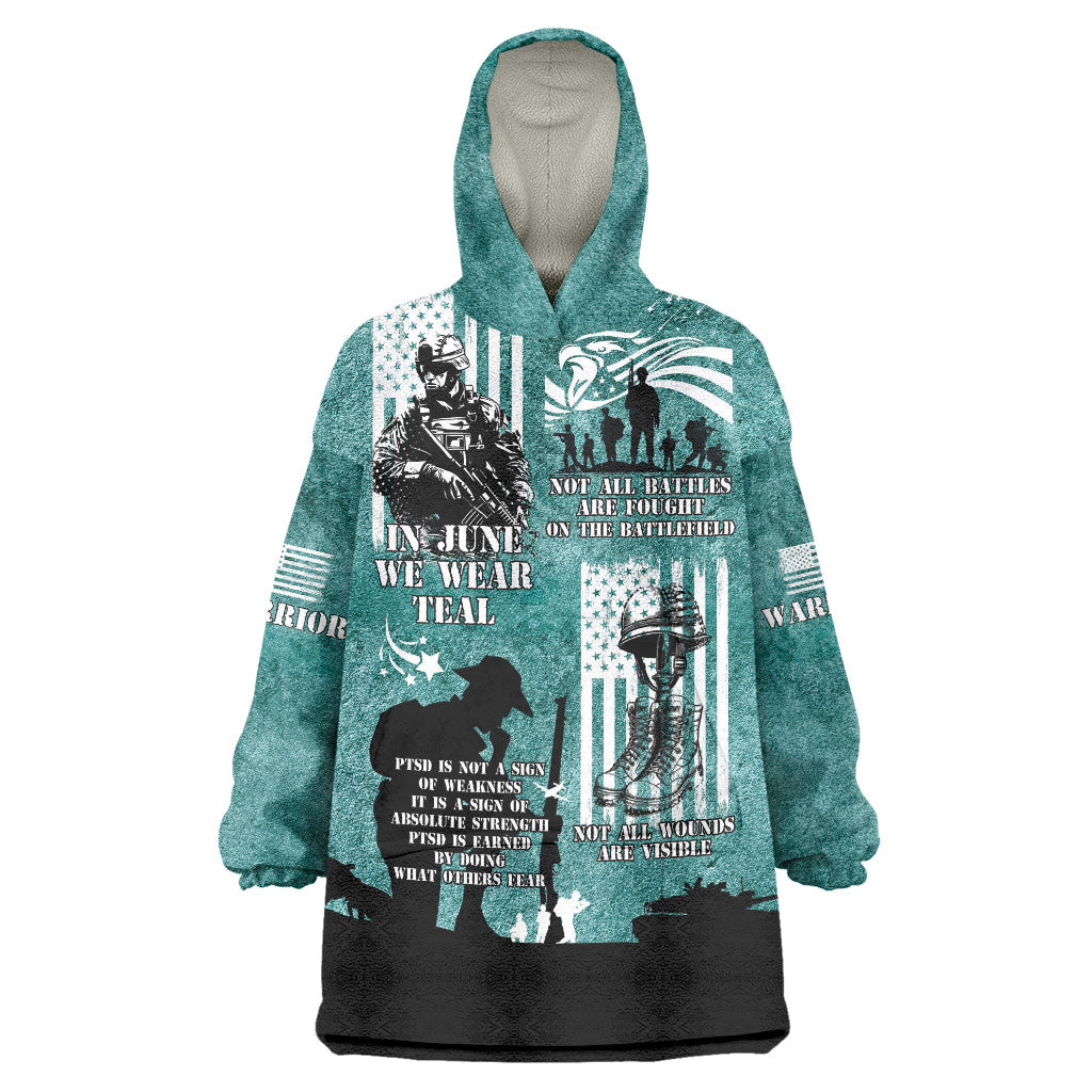 Veteran PTSD Wearable Blanket Hoodie Not A Sign Of Weakness It Is Earned By Doing What Others Fear