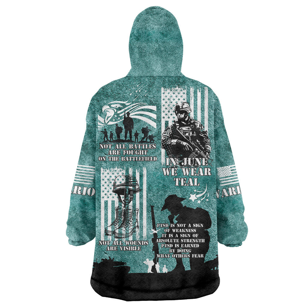 Veteran PTSD Wearable Blanket Hoodie Not A Sign Of Weakness It Is Earned By Doing What Others Fear
