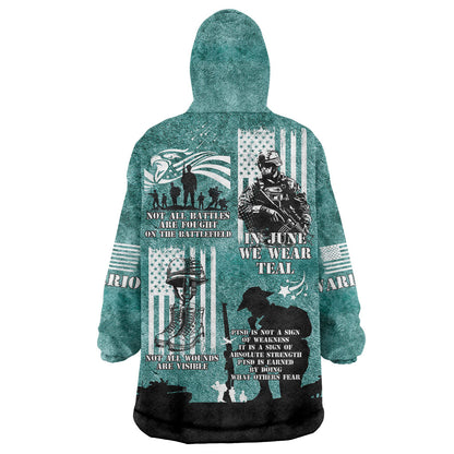 Veteran PTSD Wearable Blanket Hoodie Not A Sign Of Weakness It Is Earned By Doing What Others Fear