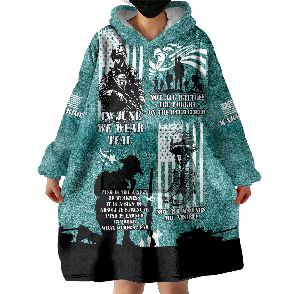Veteran PTSD Wearable Blanket Hoodie Not A Sign Of Weakness It Is Earned By Doing What Others Fear