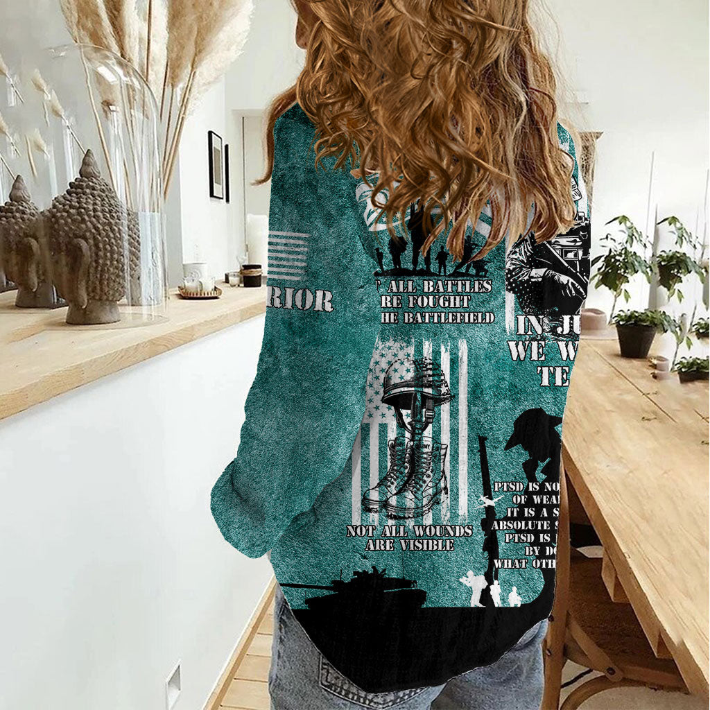 Veteran PTSD Women Casual Shirt Not A Sign Of Weakness It Is Earned By Doing What Others Fear