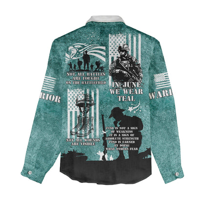 Veteran PTSD Women Casual Shirt Not A Sign Of Weakness It Is Earned By Doing What Others Fear