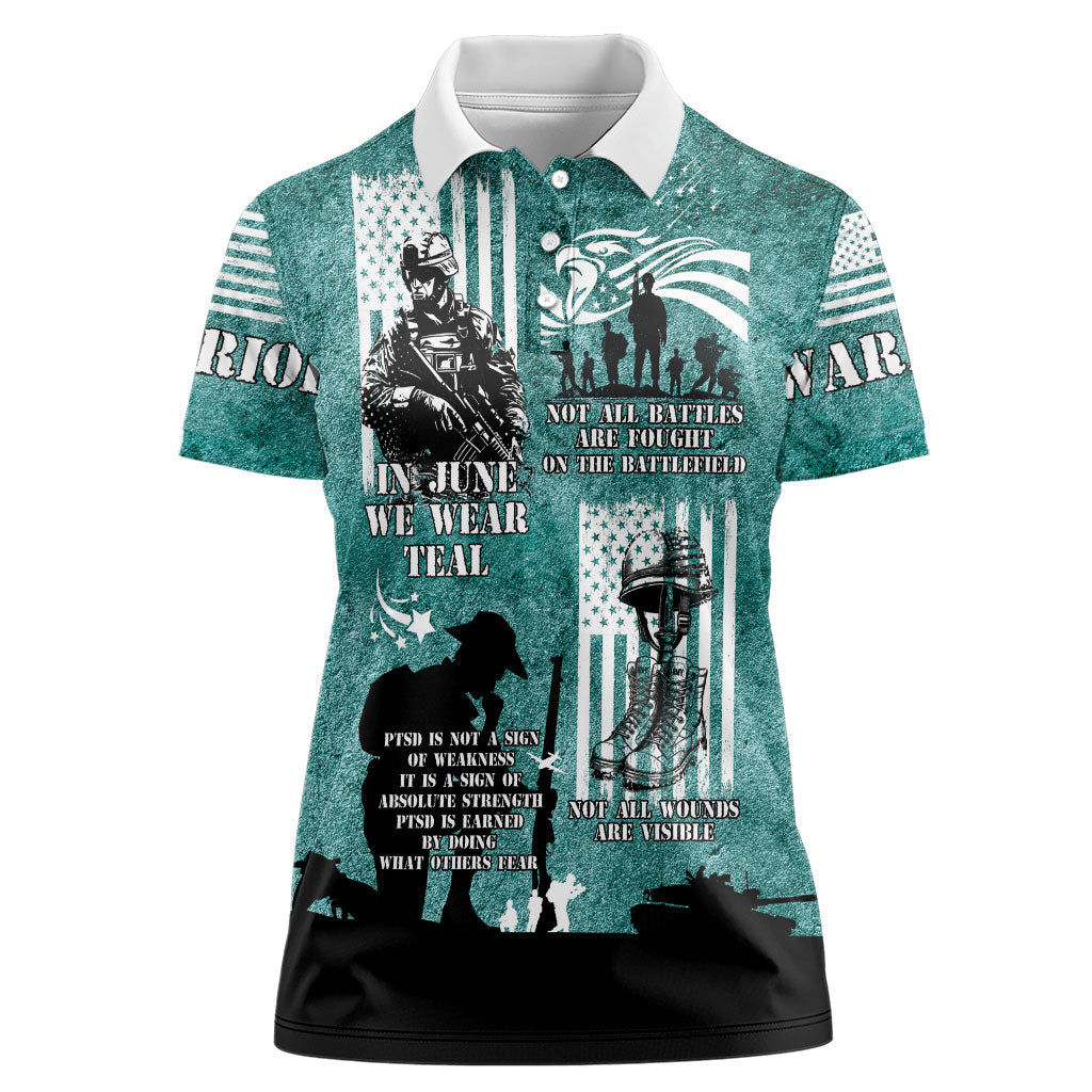 Veteran PTSD Women Polo Shirt Not A Sign Of Weakness It Is Earned By Doing What Others Fear