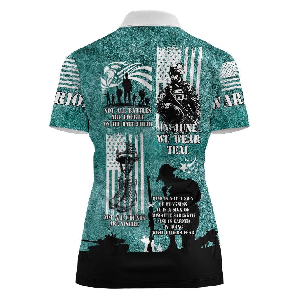 Veteran PTSD Women Polo Shirt Not A Sign Of Weakness It Is Earned By Doing What Others Fear
