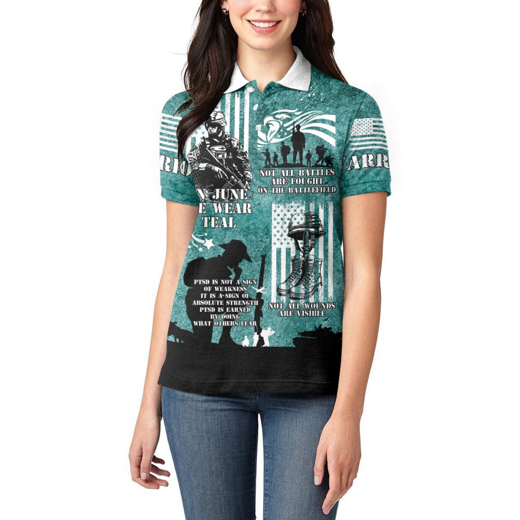 Veteran PTSD Women Polo Shirt Not A Sign Of Weakness It Is Earned By Doing What Others Fear
