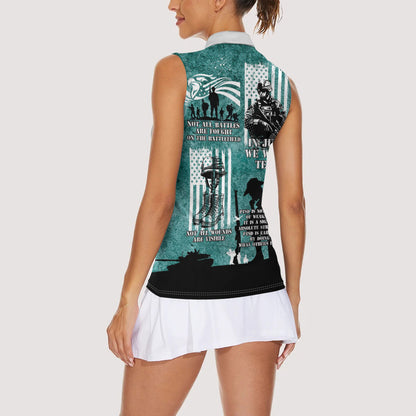 Veteran PTSD Women Sleeveless Polo Shirt Not A Sign Of Weakness It Is Earned By Doing What Others Fear