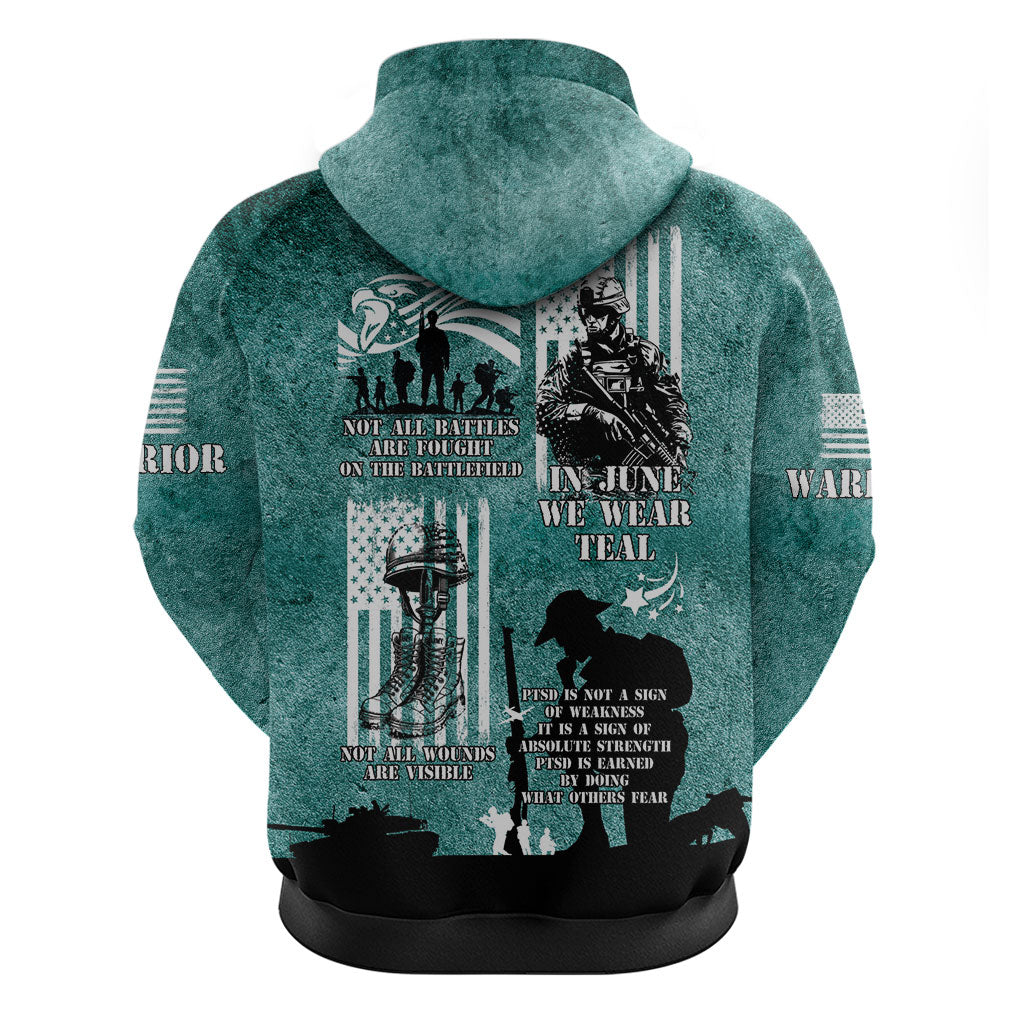 Veteran PTSD Zip Hoodie Not A Sign Of Weakness It Is Earned By Doing What Others Fear