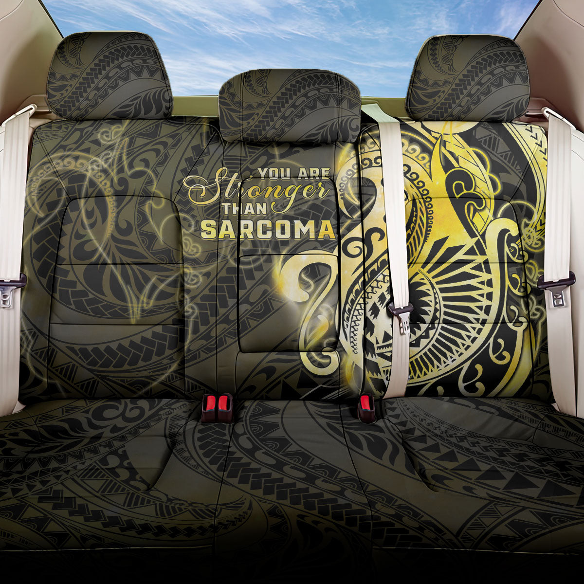 Sarcoma Support Back Car Seat Cover You Are Stronger Than Sarcoma