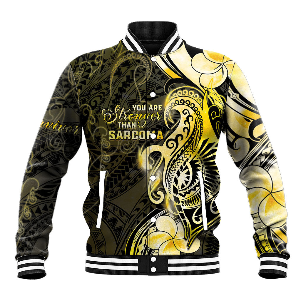 Sarcoma Support Baseball Jacket You Are Stronger Than Sarcoma