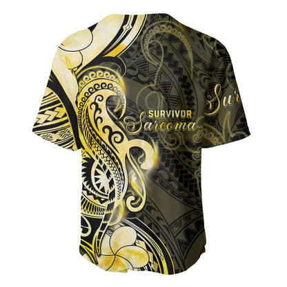 Sarcoma Support Baseball Jersey You Are Stronger Than Sarcoma