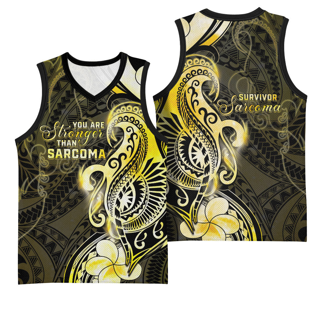Sarcoma Support Basketball Jersey You Are Stronger Than Sarcoma