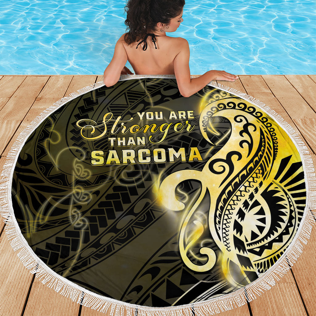 Sarcoma Support Beach Blanket You Are Stronger Than Sarcoma