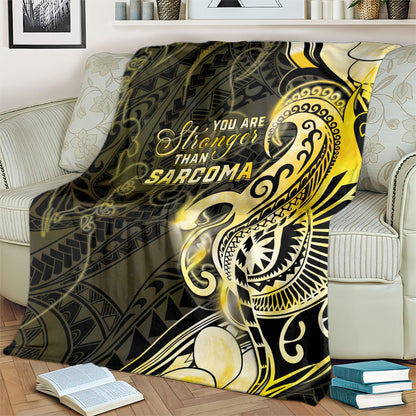 Sarcoma Support Blanket You Are Stronger Than Sarcoma