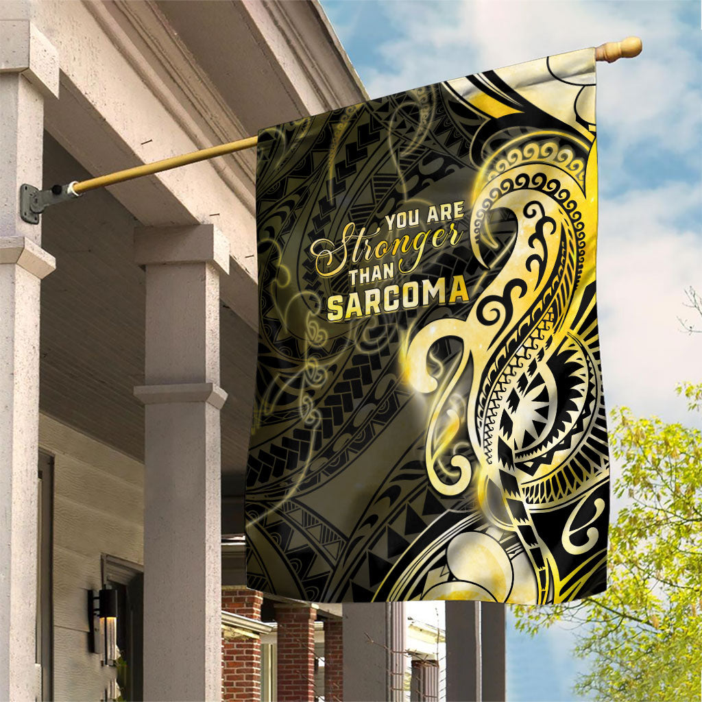 Sarcoma Support Garden Flag You Are Stronger Than Sarcoma